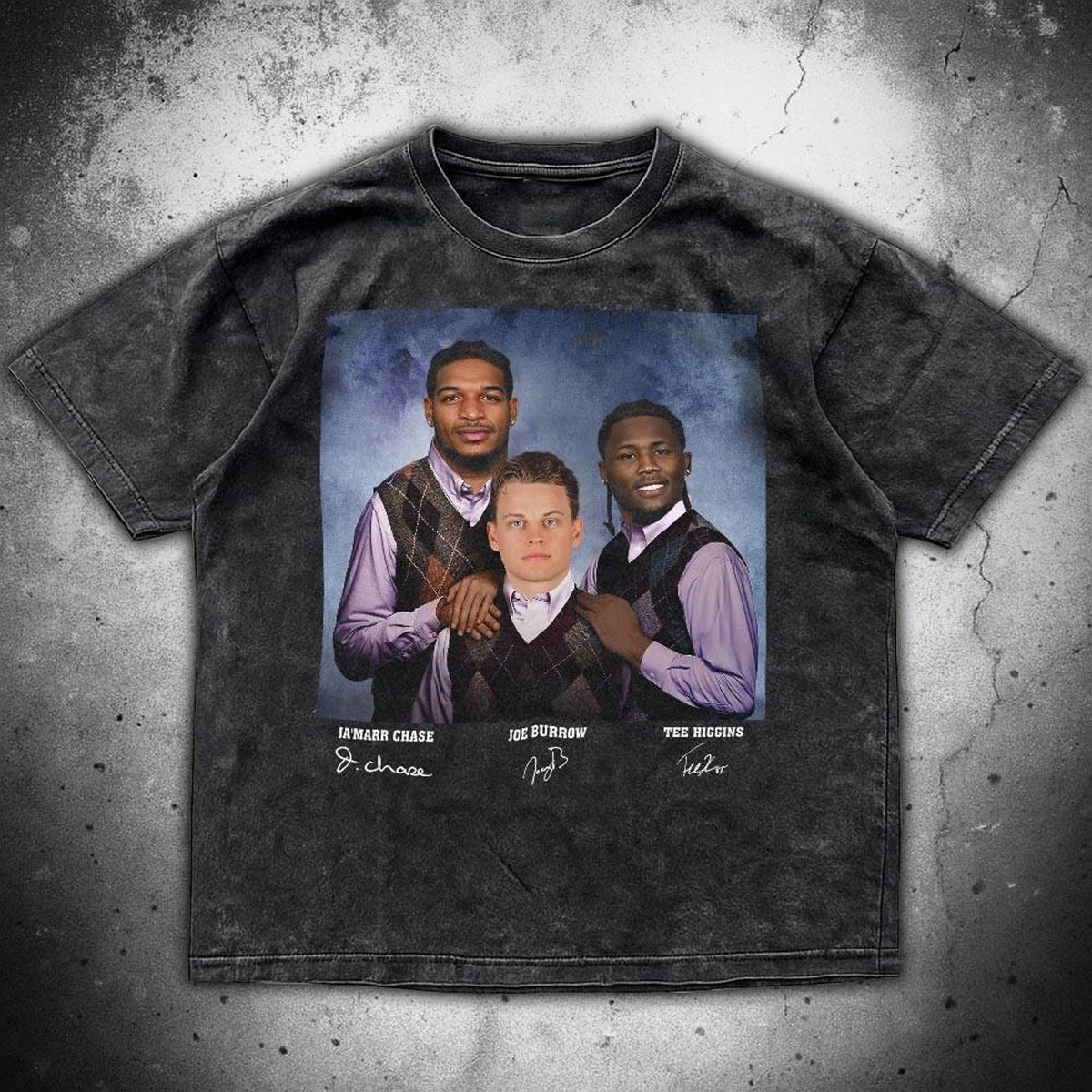 Ja'Marr Chase Joe Burrow Tee Higgins Football Shirt, Cincinnati Step Bros Tee, Funny Football Gift Unisex