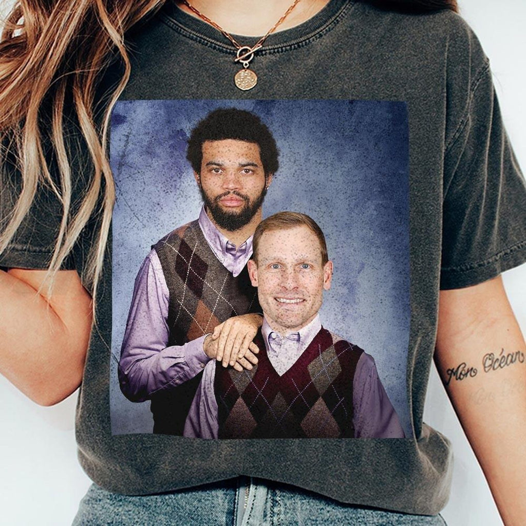 Caleb Williams Ben Johnson Football Shirt, Chicago Step Bros Comfort ColorTee, Funny Football Gift Unisex