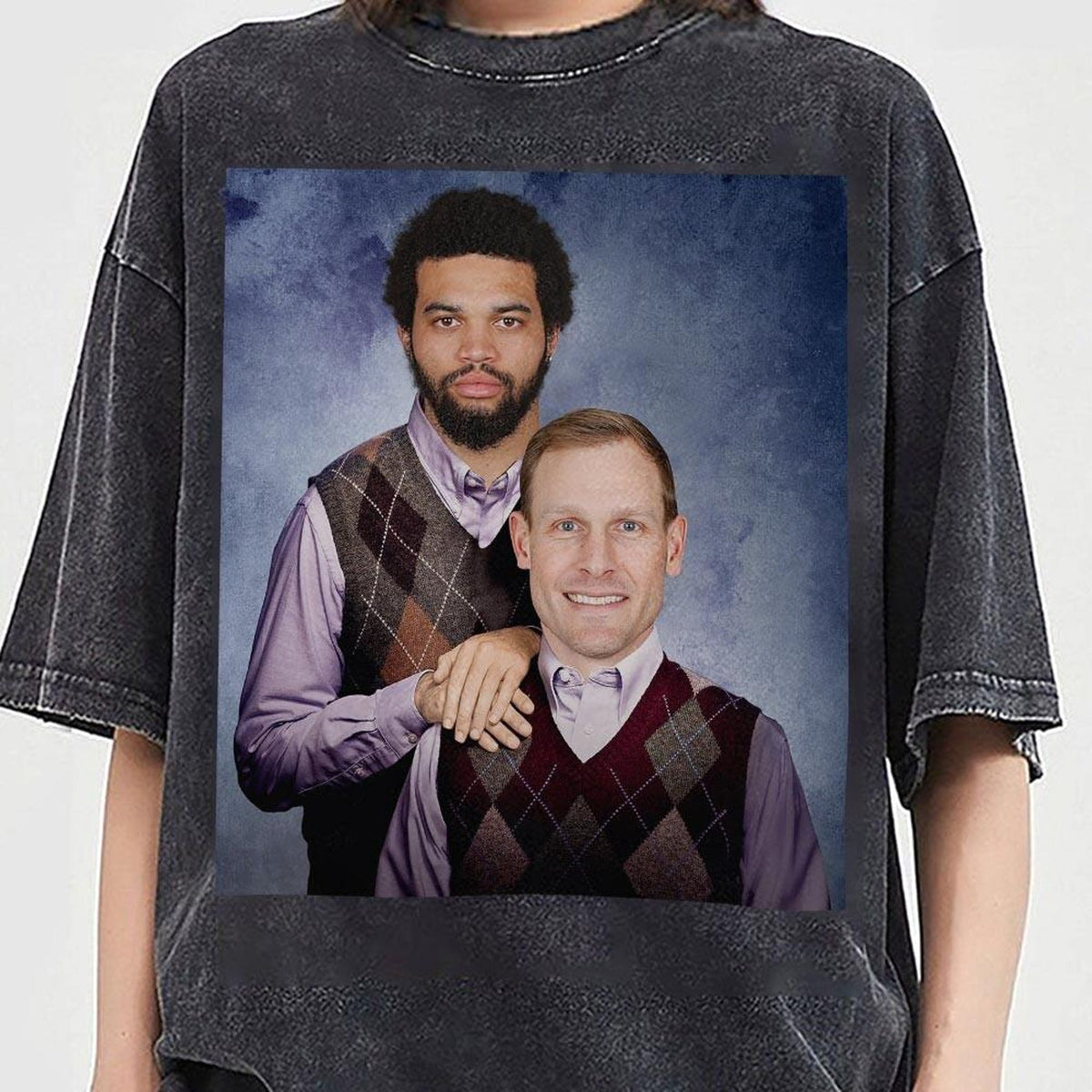 Caleb Williams Ben Johnson Football Shirt, Chicago Step Bros Comfort ColorTee, Funny Football Gift Unisex