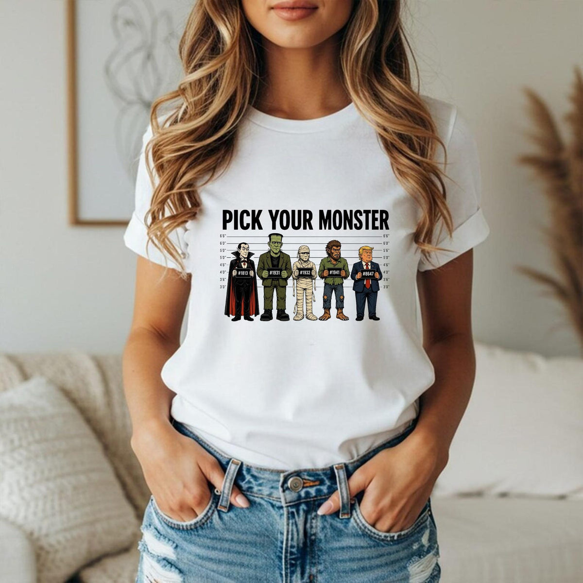 Pick Your Monster T-Shirt, Frankenstein Dracula Shirt