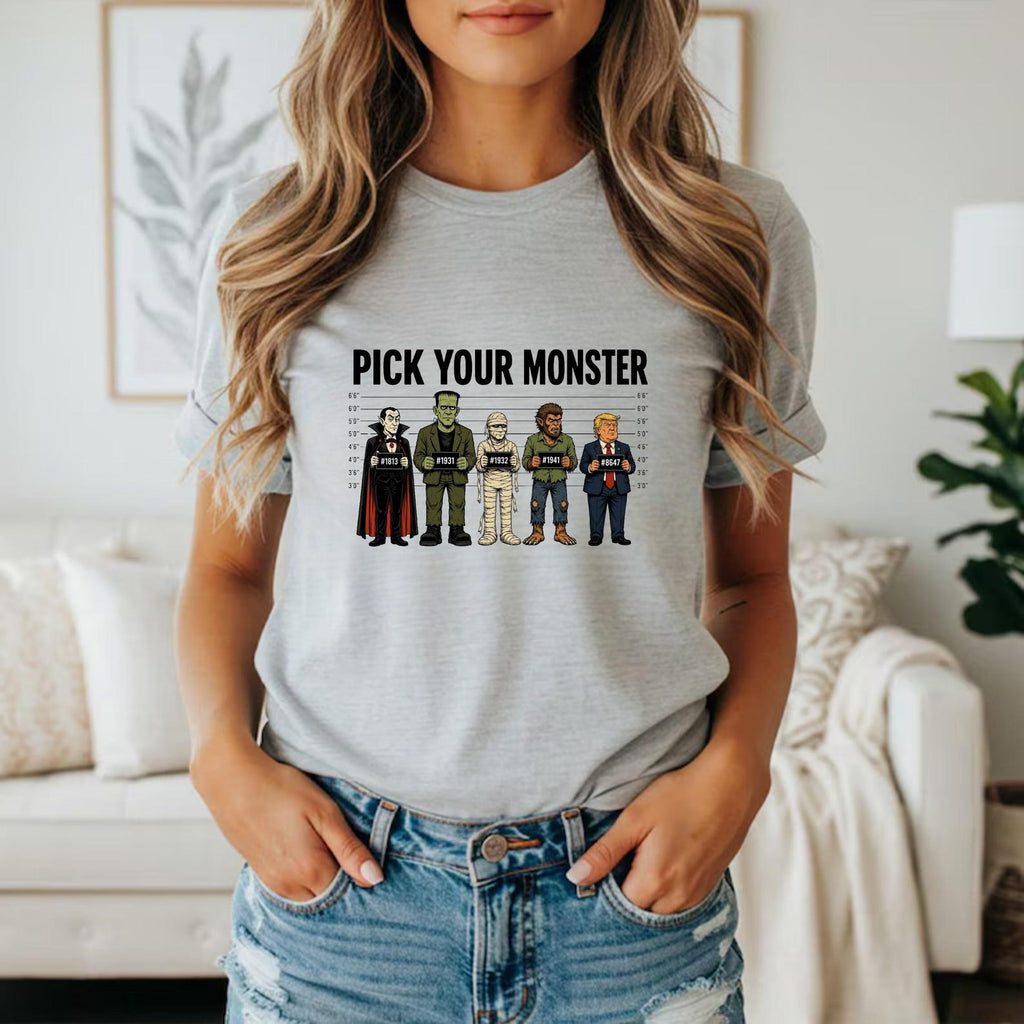 Pick Your Monster T-Shirt, Frankenstein Dracula Shirt
