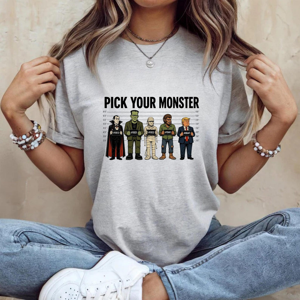 Pick Your Monster T-Shirt, Frankenstein Dracula Shirt