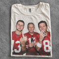 San Francisco Football Shirt, Brock Purdy Joe Montana Dwight Clark Vintage Bootleg Tee, Game Day Graphic Shirt, Unisex Gift Tee