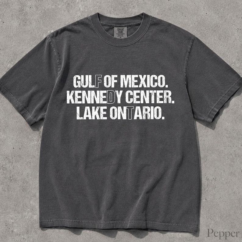 Comfort Colors Lake Ontario T-Shirt, Gulf of Mexico Shirt, Kennedy Center Tee, Funny Geography Shirt, Political Humor Graphic Tee